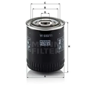 Filtr oleju Mann W 930/11 Tylko dziś