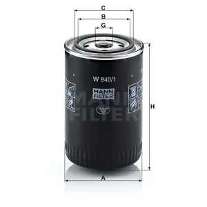 Premium Filtr oleju Mann W 940/1