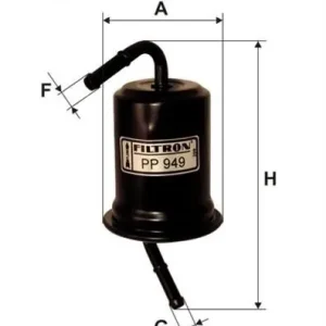 Zamów teraz Filtr paliwa Filtron PP 949