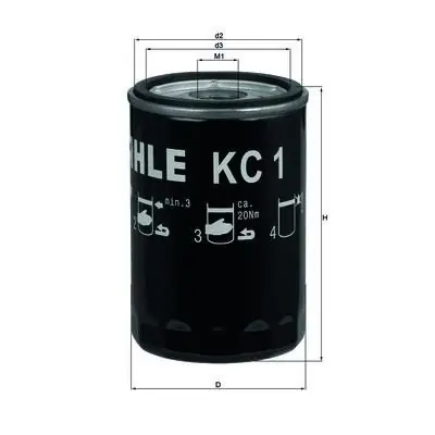 Zwrot pieniędzy Filtr paliwa Knecht KC 1