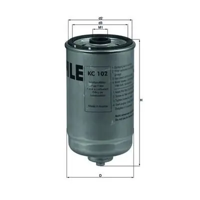 Filtr paliwa Knecht KC 102 Bezpieczna płatność