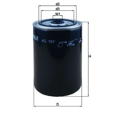 Filtr paliwa Knecht KC 197 Autentyczny