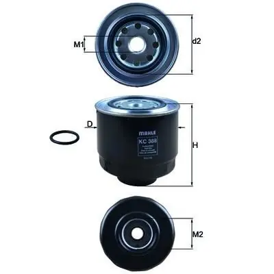 Oryginalny Filtr paliwa Knecht KC 388 D