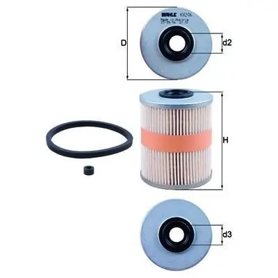 Ekspresowa dostawa Filtr paliwa Knecht KX 206D