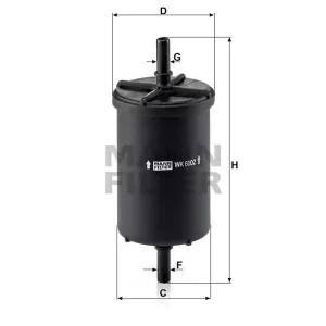 Filtr paliwa Mann WK 6002 Popularny