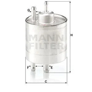 Filtr paliwa Mann WK 711/1 Oferta limitowana