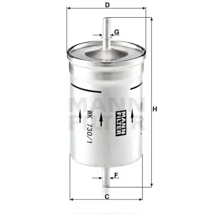 Filtr paliwa Mann WK 730/1 Szybka dostawa