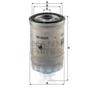 Filtr paliwa Mann WK 842/24 Wyprzedaż
