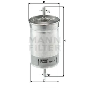 Wyprzedaż Filtr paliwa Mann WK 849