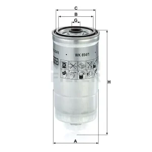 Zamów teraz Filtr paliwa Mann WK 854/1